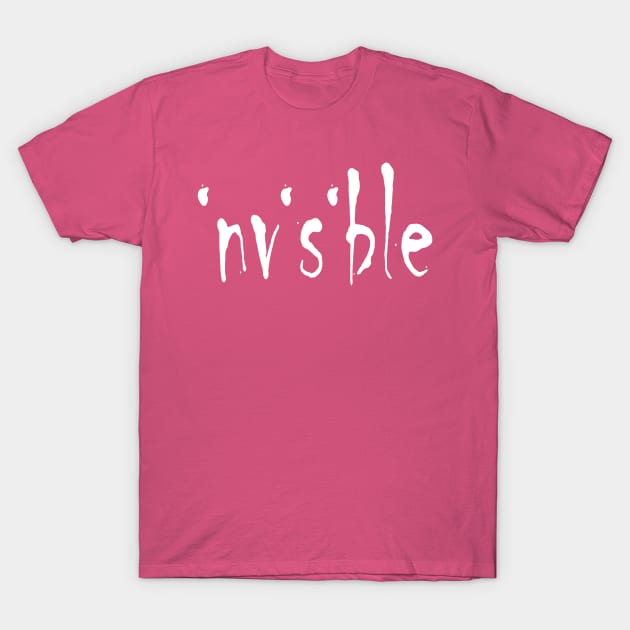 I is Invisible Chronic Illness Spoon Theory Typography T-Shirt by taiche